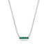 Small Emerald Necklace Bar With - Zahra No. 6 image 1