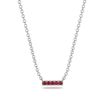 Small Ruby Necklace Bar With - Zahra No. 12 image 1
