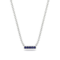 Small Sapphire Necklace Bar With - Zahra No. 15 image 1