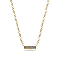 Small Diamond Necklace Bar With - Zahra No. 1 image 1