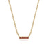Small Ruby Necklace Bar With - Zahra No. 10 image 1