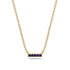 Small Sapphire Necklace Bar With - Zahra No. 13 image 1