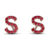 Personalised Initial Ruby Earrings - Gloria No. 11 image 1