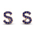 Personalised Initial Sapphire Earrings - Gloria No. 14 image 1