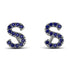 Personalised Initial Sapphire Earrings - Gloria No. 15 image 1