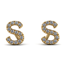 Personalised Initial Diamond Earrings - Gloria No. 1 image 1