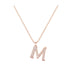 M - Letter Name Necklace Initial Necklace