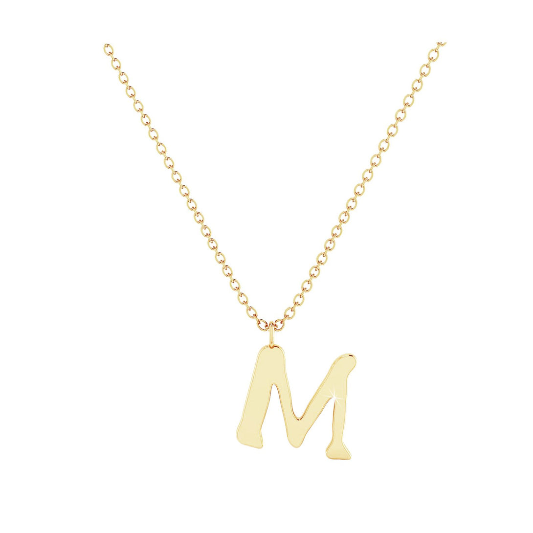 M - Letter Name Necklace Initial Necklace