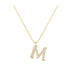 M - Letter Name Necklace Initial Necklace