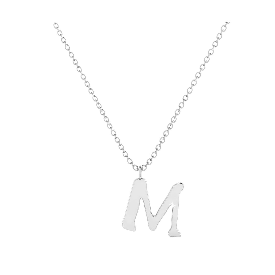 M - Letter Name Necklace Initial Necklace