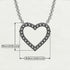Heart Shaped Black Diamond Necklace - Marie No. 9