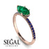 Marqise Emerald Engagement Ring - Lola No. 65