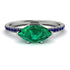 Marqise Emerald Engagement Ring - Lola No. 66