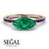 Marqise Emerald Engagement Ring - Lola No. 65