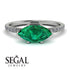 Marqise Emerald Engagement Ring - Lola No. 6