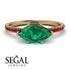 Marqise Emerald Engagement Ring - Lola No. 49