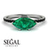 Marqise Emerald Engagement Ring - Lola No. 36