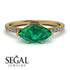 Marqise Emerald Engagement Ring - Lola No. 4