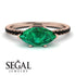 Marqise Emerald Engagement Ring - Lola No. 35