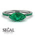 Marqise Emerald Engagement Ring - Lola No. 21
