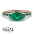 Marqise Emerald Engagement Ring - Lola No. 20