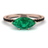 Marqise Emerald Engagement Ring - Lola No. 35