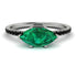 Marqise Emerald Engagement Ring - Lola No. 36