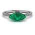 Marqise Emerald Engagement Ring - Lola No. 6