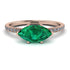 Marqise Emerald Engagement Ring - Lola No. 5
