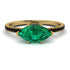Marqise Emerald Engagement Ring - Lola No. 34
