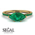 Marqise Emerald Engagement Ring - Lola No. 19