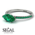 Marqise Emerald Engagement Ring - Lola No. 21