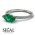 Marqise Emerald Engagement Ring - Lola No. 6