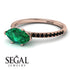 Marqise Emerald Engagement Ring - Lola No. 35