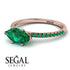 Marqise Emerald Engagement Ring - Lola No. 20