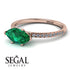 Marqise Emerald Engagement Ring - Lola No. 5