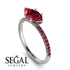 Marqise Ruby Engagement Ring - Lola No. 57