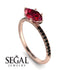 Marqise Ruby Engagement Ring - Lola No. 41