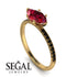 Marqise Ruby Engagement Ring - Lola No. 40