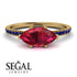 Marqise Ruby Engagement Ring - Lola No. 70