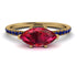 Marqise Ruby Engagement Ring - Lola No. 70