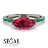 Marqise Ruby Engagement Ring - Lola No. 27