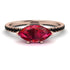 Marqise Ruby Engagement Ring - Lola No. 41