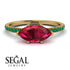 Marqise Ruby Engagement Ring - Lola No. 25