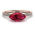Marqise Ruby Engagement Ring - Lola No. 11