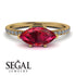 Marqise Ruby Engagement Ring - Lola No. 10