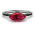 Marqise Ruby Engagement Ring - Lola No. 42