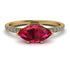 Marqise Ruby Engagement Ring - Lola No. 10