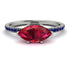 Marqise Ruby Engagement Ring - Lola No. 72