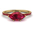 Marqise Ruby Engagement Ring - Lola No. 55